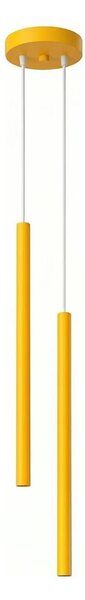 Sollux SL.2138 - Полилей на кабел PASTELO 2xG9/8W/230V жълт