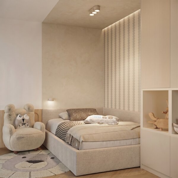 Sollux SL.2614 - Стенно осветително тяло AURA 1xGX53/10W/230V в цвят крем