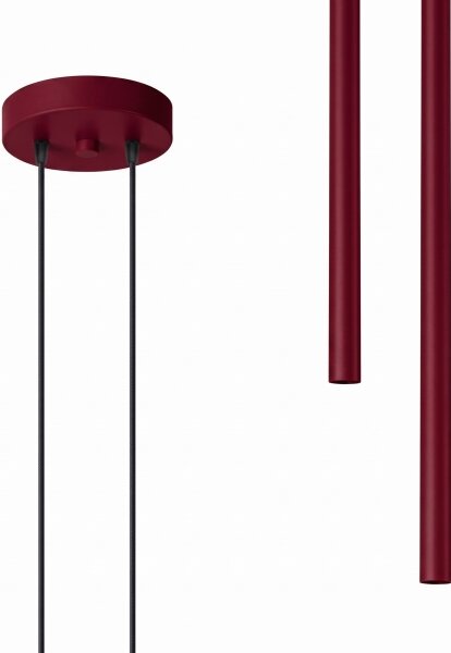 Sollux SL.2122 - Полилей на кабел PASTELO 2xG9/8W/230V червен