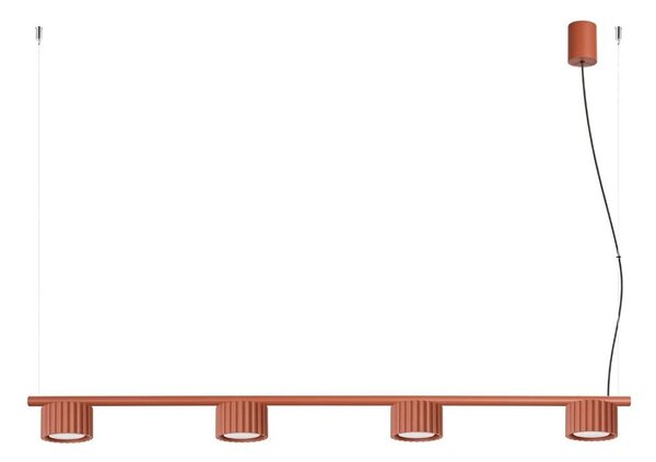 Sollux SL.2699 - Полилей на кабел AURA 4xGX53/10W/230V, червен