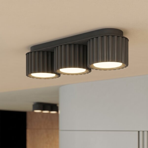 Sollux SL.2629 - Точково осветително тяло AURA 3xGX53/10W/230V черно