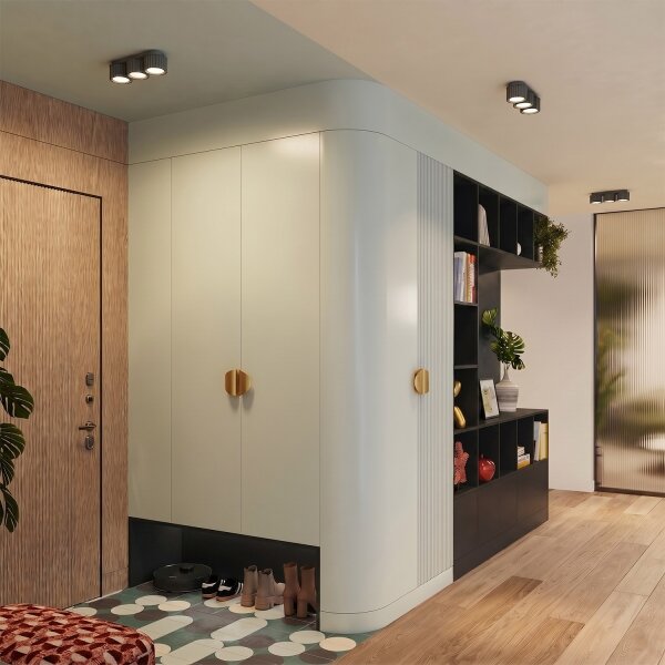 Sollux SL.2629 - Точково осветително тяло AURA 3xGX53/10W/230V черно