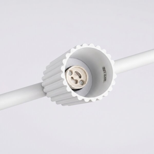 Sollux SL.2711 - Полилей на кабел KARBON 4xGU10/10W/230V бял