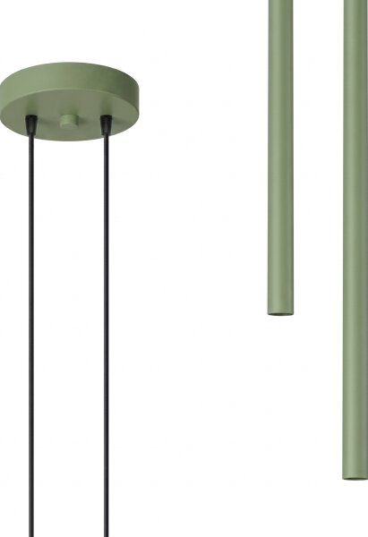 Sollux SL.2134 - Висящ полилей на кабел PASTELO 2xG9/8W/230V зелен
