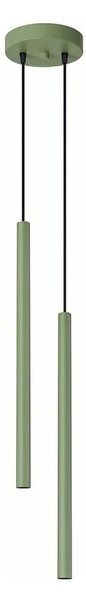 Sollux SL.2134 - Висящ полилей на кабел PASTELO 2xG9/8W/230V зелен