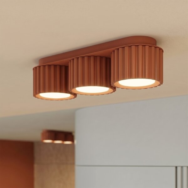 Sollux SL.2632 - Точково осветително тяло AURA 3xGX53/10W/230V оранжево