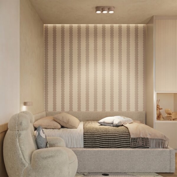 Sollux SL.2619 - Настенно осветително тяло AURA 1xGX53/10W/230V taupe