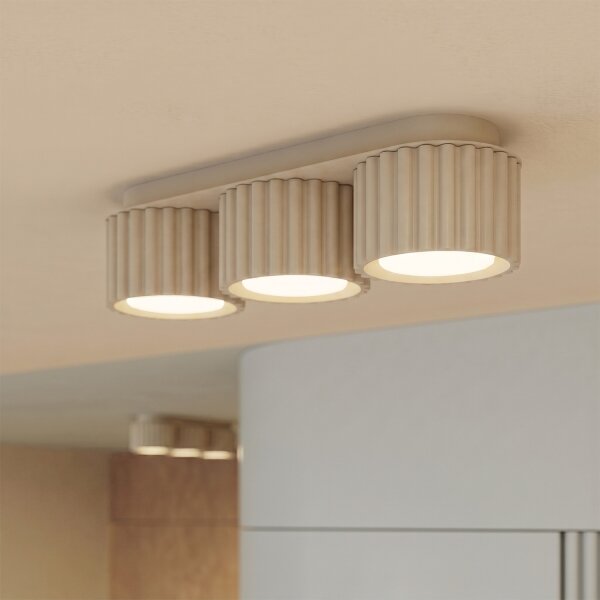 Sollux SL.2630 - Точково осветително тяло AURA 3xGX53/10W/230V кремаво