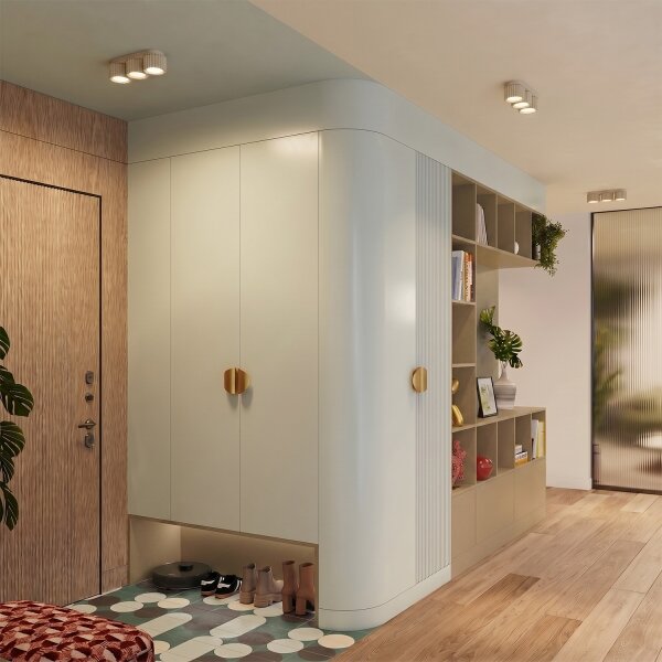 Sollux SL.2630 - Точково осветително тяло AURA 3xGX53/10W/230V кремаво