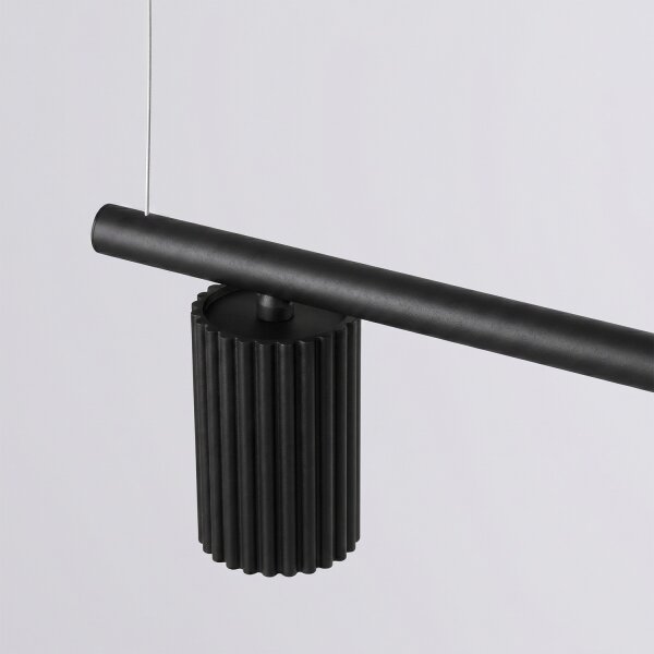 Sollux SL.2712 - Полилей на кабел KARBON 4xGU10/10W/230V черен