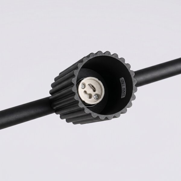 Sollux SL.2712 - Полилей на кабел KARBON 4xGU10/10W/230V черен