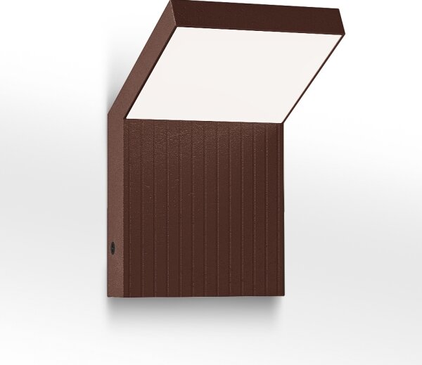 Brilagi - LED външно стенно осветително тяло RIANO LED/8W/230V кафяво IP65