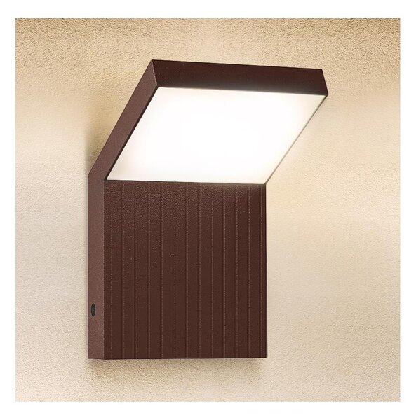 Brilagi - LED външно стенно осветително тяло RIANO LED/8W/230V кафяво IP65