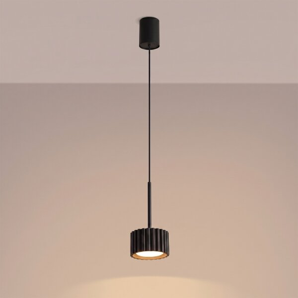 Sollux SL.2677 - Полилей на кабел AURA 1xGX53/10W/230V черен