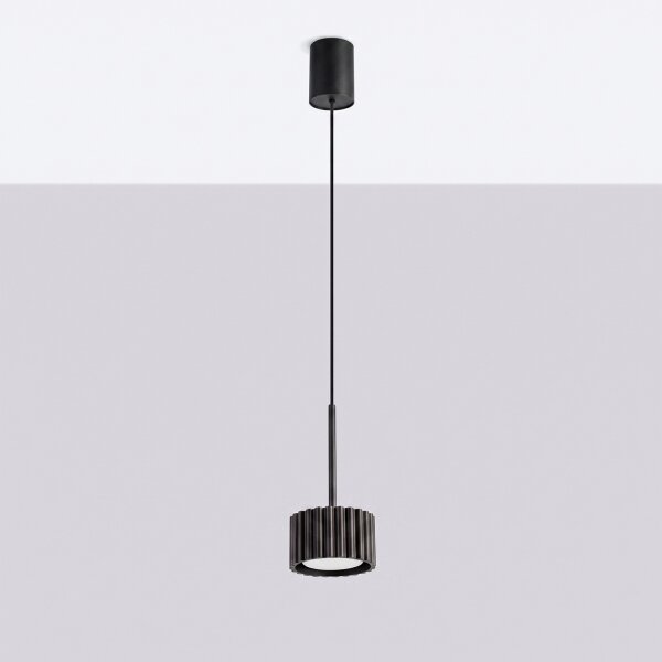 Sollux SL.2677 - Полилей на кабел AURA 1xGX53/10W/230V черен