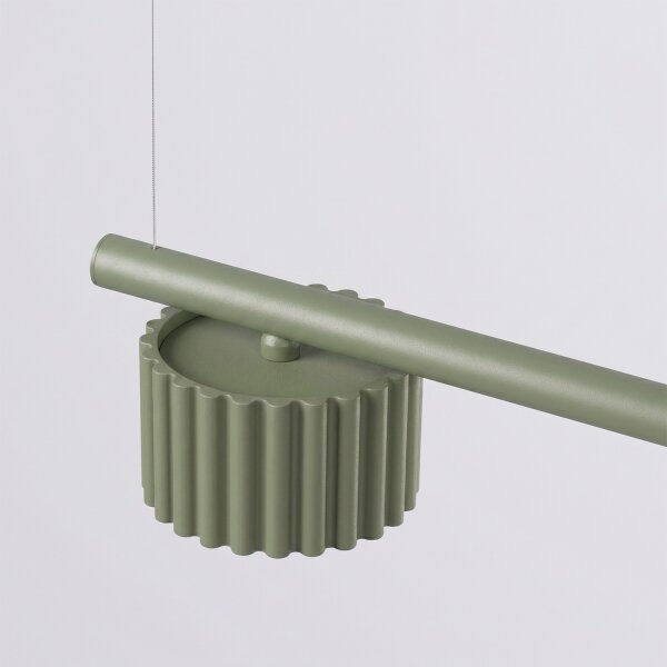 Sollux SL.2698 - Подвесен полилей AURA на кабел, 4xGX53/10W/230V, зелен