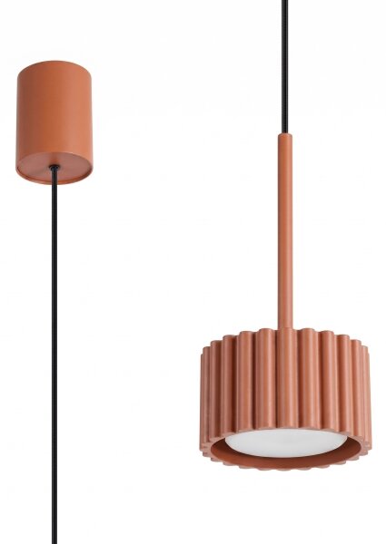 Sollux SL.2680 - Полилей на кабел AURA 1xGX53/10W/230V червен