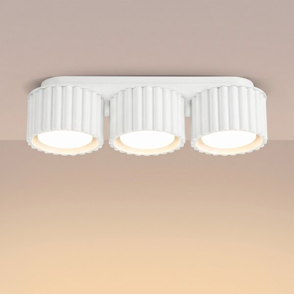 Sollux SL.2628 - Точково осветително тяло AURA 3xGX53/10W/230V бяло