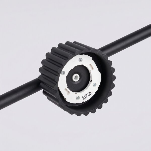 Sollux SL.2696 - Полилей на кабел AURA 4xGX53/10W/230V черен