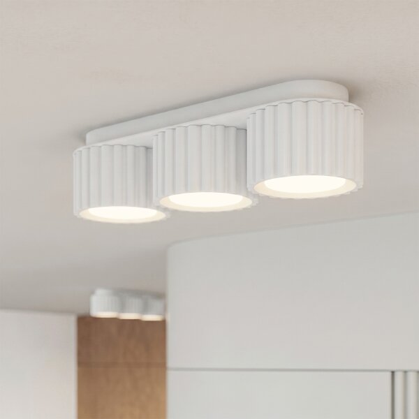 Sollux SL.2628 - Точково осветително тяло AURA 3xGX53/10W/230V бяло