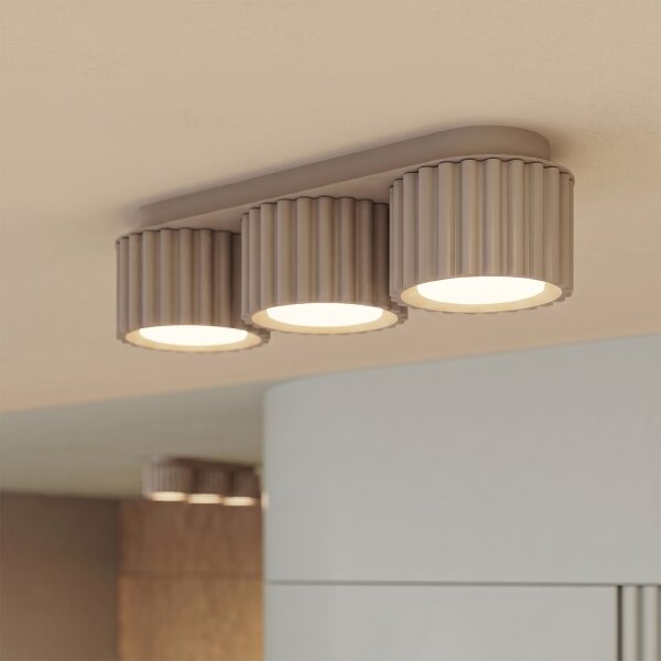 Sollux SL.2635 - Точково осветително тяло AURA 3xGX53/10W/230V таупе