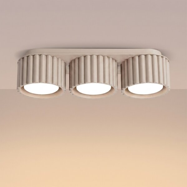 Sollux SL.2635 - Точково осветително тяло AURA 3xGX53/10W/230V таупе