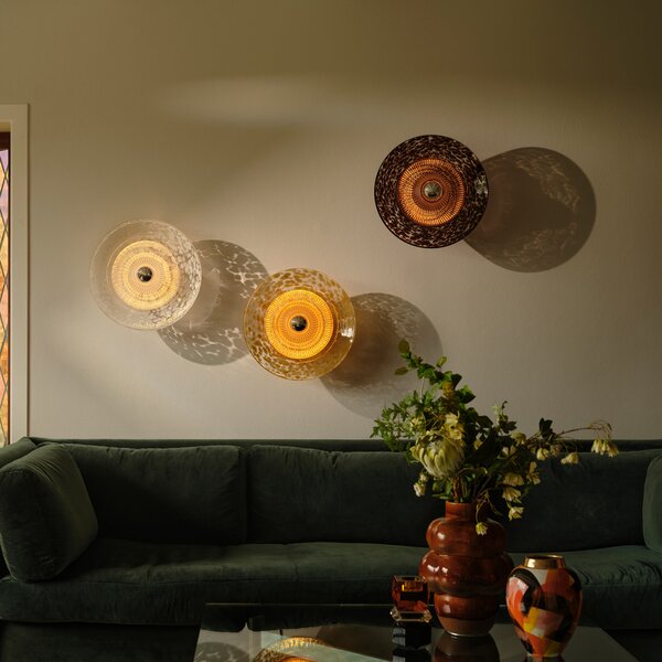 DESIGN BY US Стенна лампа Disco Rama, прозрачная, стъкло, E27, Затъмняване, Прозрачен, Дневна/трапезария, Стъкло, Дизайн