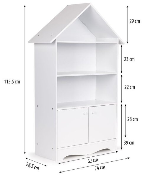 Шкаф във формата на къщичка за детски играчки Ecotoys