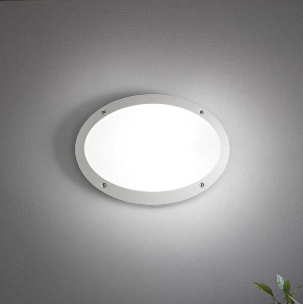 Ideal Lux - Екстериорен аплик MADDI 1xE27/23W/230V IP66 бял