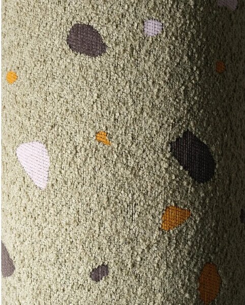 Зелен детски пуф от букле и шенил Terrazzo Chair – Wigiwama