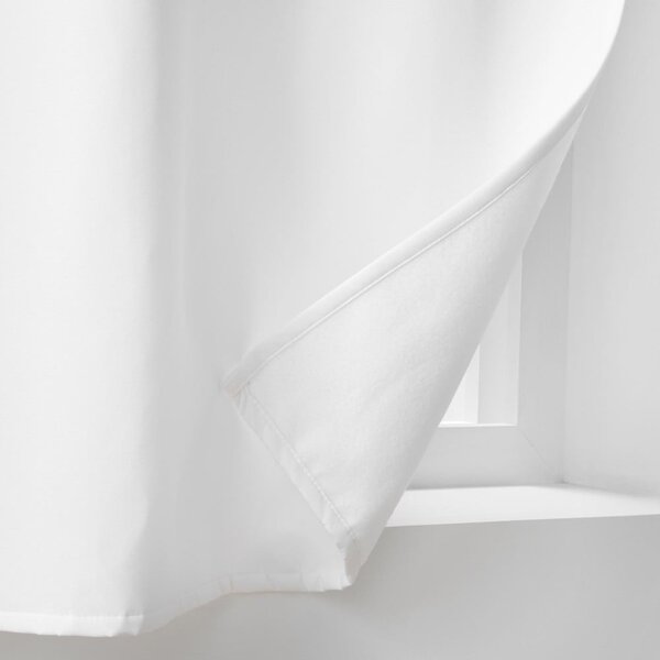 Бяло термо перде от микрофибър 135x180 cm Micropolar – douceur d'intérieur