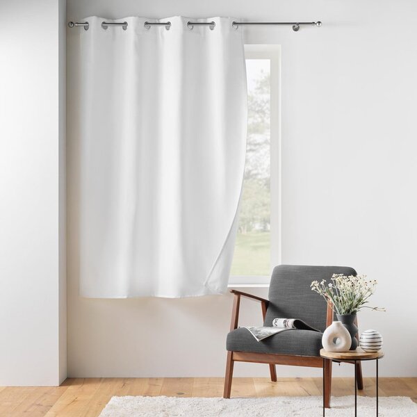 Бяло термо перде от микрофибър 135x180 cm Micropolar – douceur d'intérieur