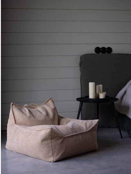 Светлокафяв детски пуф от рипсено кадифе Chair – Wigiwama
