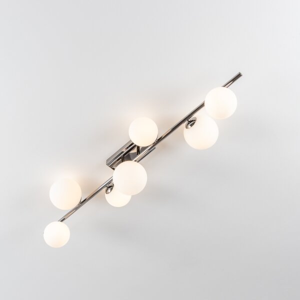 Brilagi - LED плафон MILLA 7xG9/3W/230V черен хром/бял