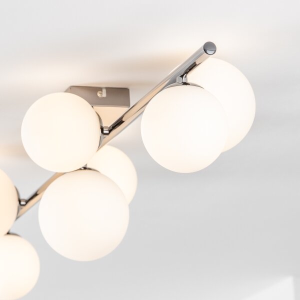 Brilagi - LED плафон MILLA 7xG9/3W/230V черен хром/бял