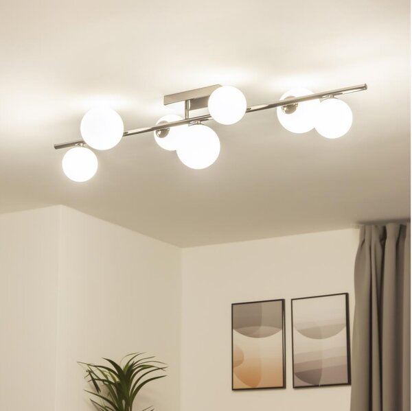 Brilagi - LED плафон MILLA 7xG9/3W/230V черен хром/бял