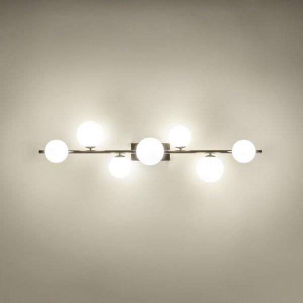 Brilagi - LED плафон MILLA 7xG9/3W/230V черен хром/бял