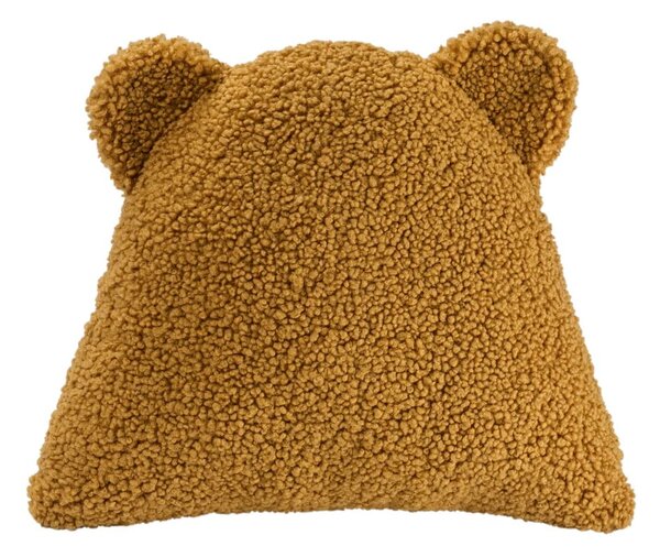 Кафява детска възглавница за диван от букле Bear – Wigiwama