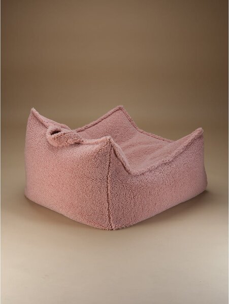 Розов детски пуф от букле Chair – Wigiwama