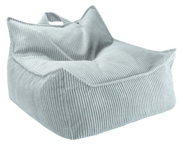 Детски пуф от рипсено кадифе в цвят мента Chair – Wigiwama
