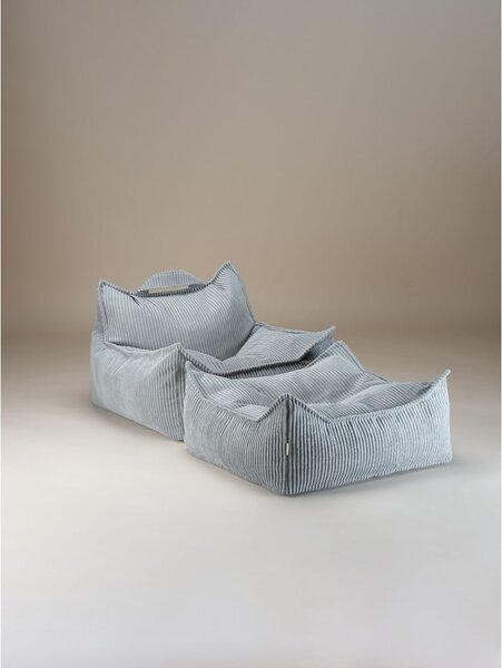 Детски пуф от рипсено кадифе в цвят мента Chair – Wigiwama