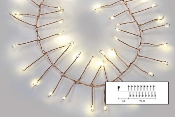 LED външна верига 960xLED/8 функции 9,6m IP44 топло бяло