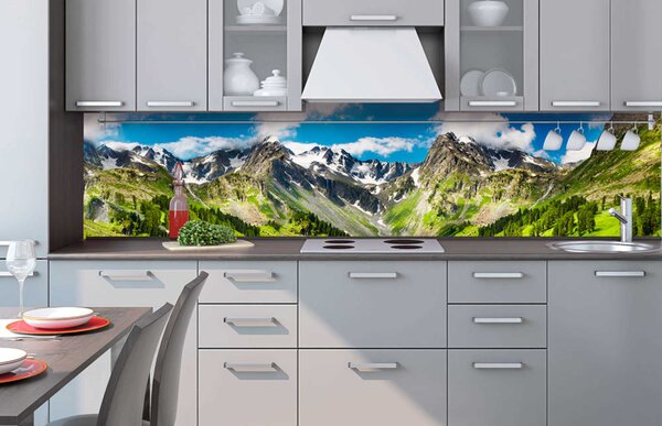 Фототапет за кухня - планини 260 x 60 см