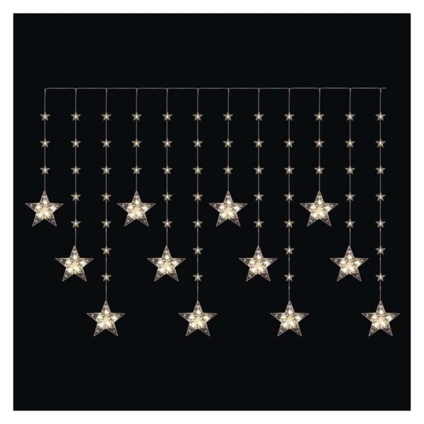 LED външна гирлянда 120xLED 3xAA 1,7 m IP44 топло бяло