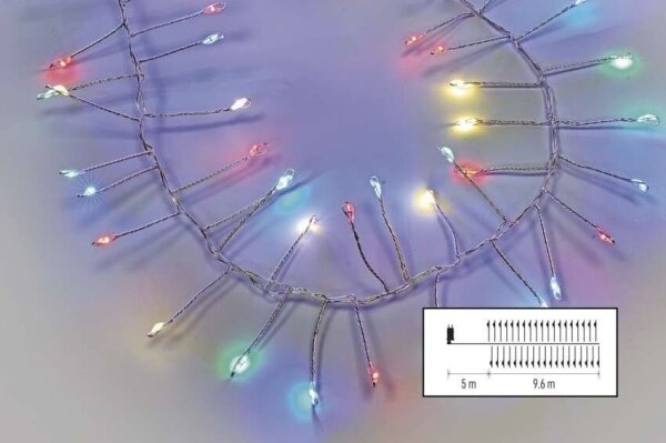 LED външна гирлянда 960xLED/8 функции 9,6m IP44 многоцветна