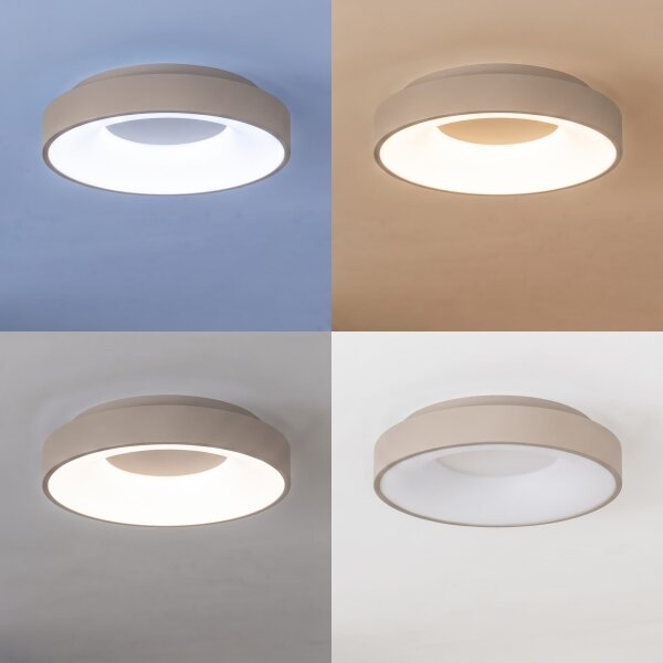 BRILAGI - димируемо LED таванно осветително тяло FALCON II LED/67W/230V бяло/бежово + с дистанционно управление