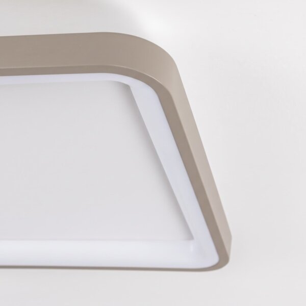 BRILAGI - LED димируемо таванно осветително тяло FALCON SLIM LED/50W/230V бяло/бежово + с дистанционно управление