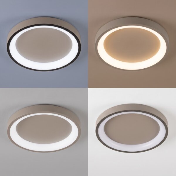 BRILAGI - LED димируемо таванно осветително тяло FALCON SLIM LED/42W/230V бежово + с дистанционно управление