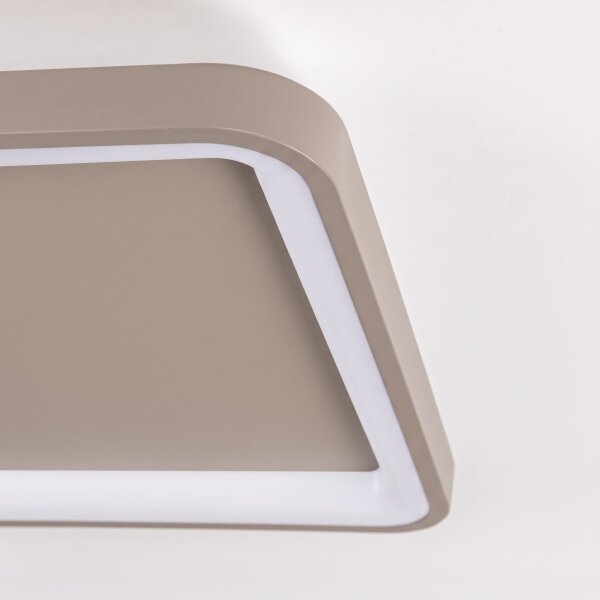 BRILAGI - LED димируемо осветително тяло FALCON SLIM LED/50W/230V 50x50 cm бежово + дистанционно управление