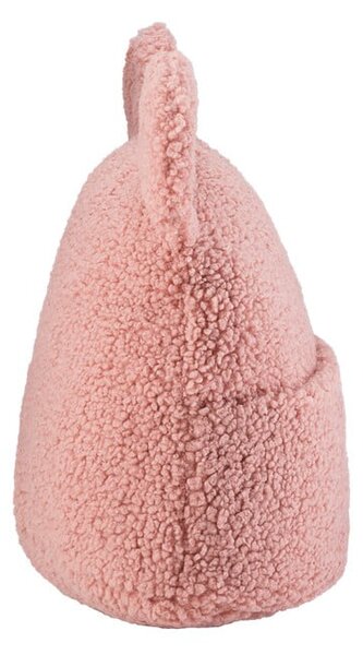 Розова детска възглавница за диван от букле Teddy Pouch – Wigiwama